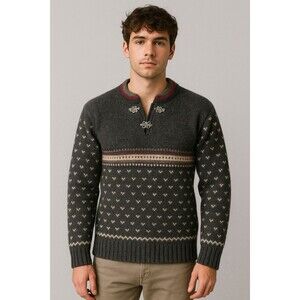 Vintage Nordic Regatta Mens Wool Sweater Large Fishermancore Cabincore Cozycore